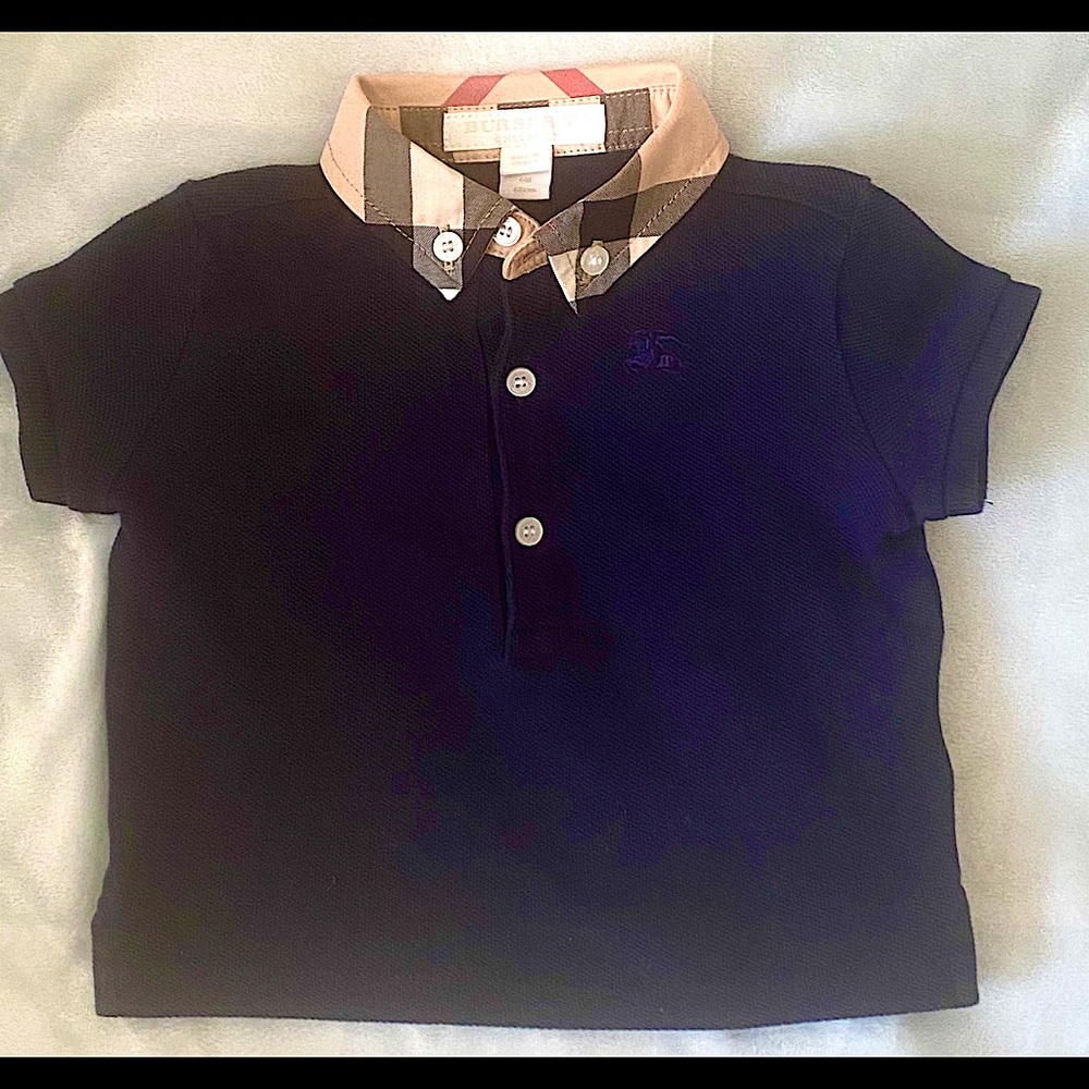 Burberry Boys' Mini William Navy Polo